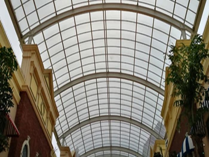 台湾屋面网架顶棚吊装方案